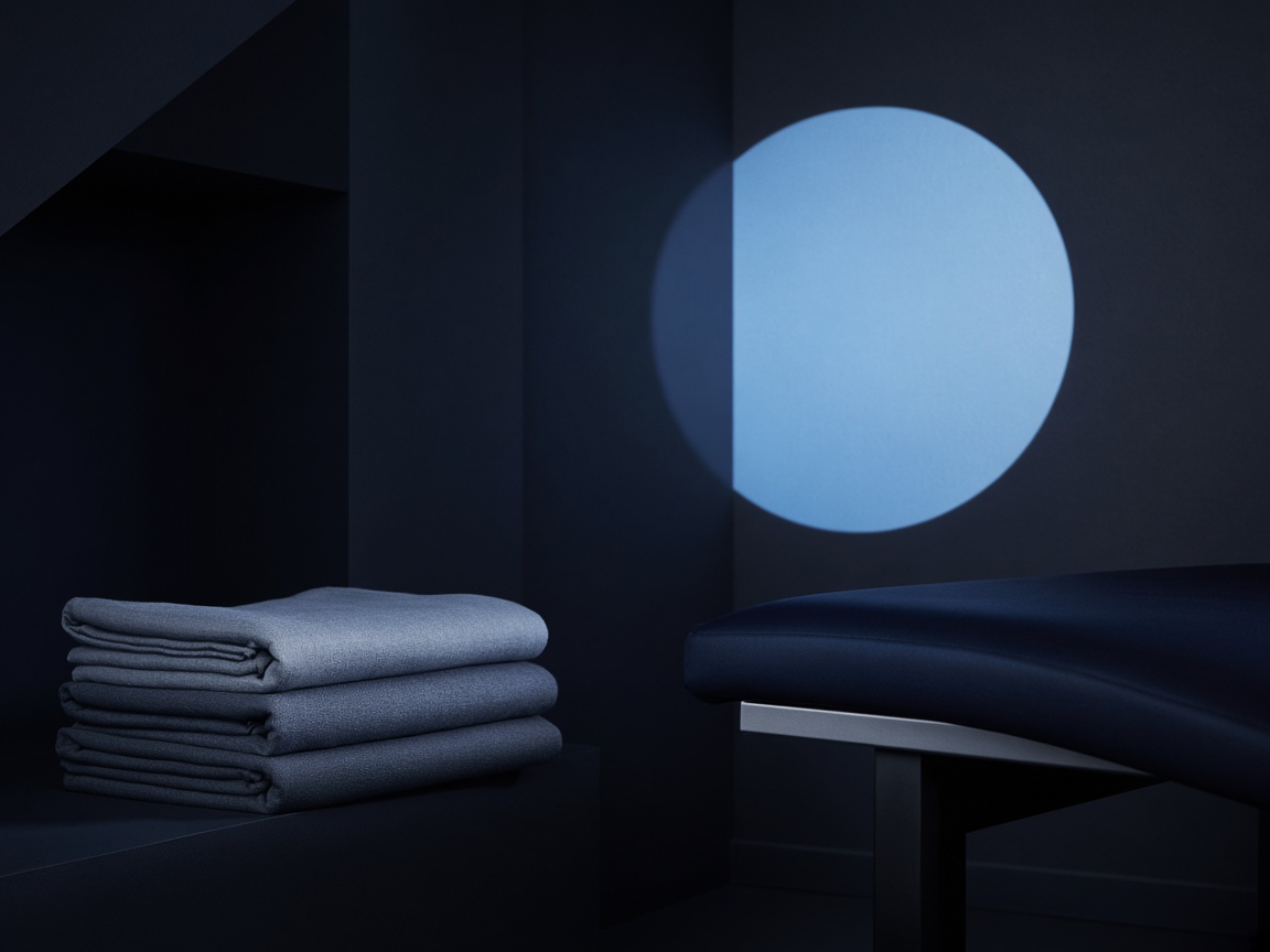 Linen and light in the Delaware Chiropractic treatment room